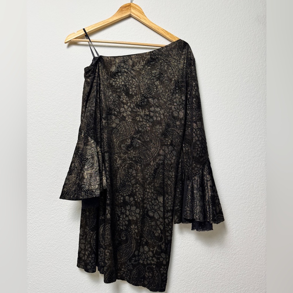Gold and Black Dress